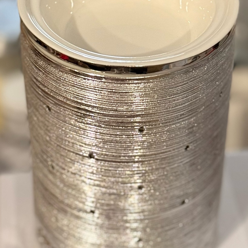 Etched Core Silver Scentsy Warmer